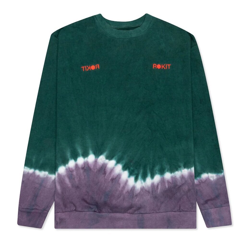 Rokit Gradient Crewneck Sweatshirt in Purple Size Medium